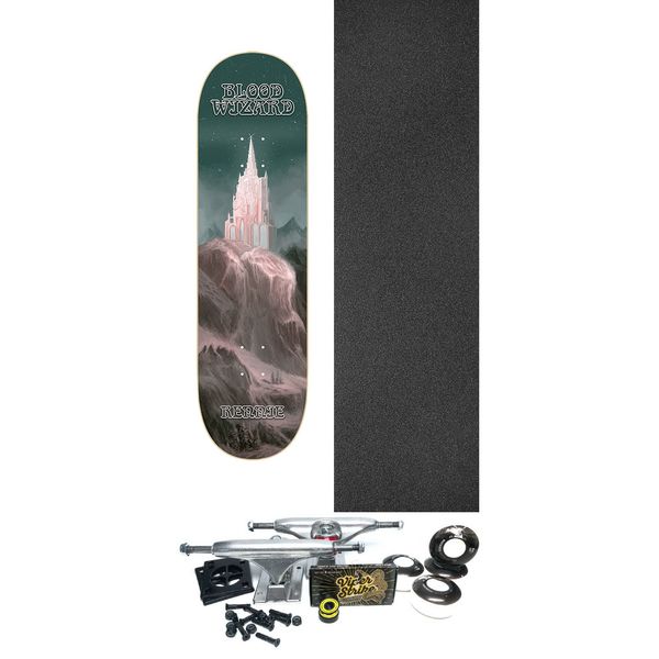 Blood Wizard Skateboards Tristan Rennie Fortress Skateboard Deck - 8.37" x 31.75" - Complete Skateboard Bundle